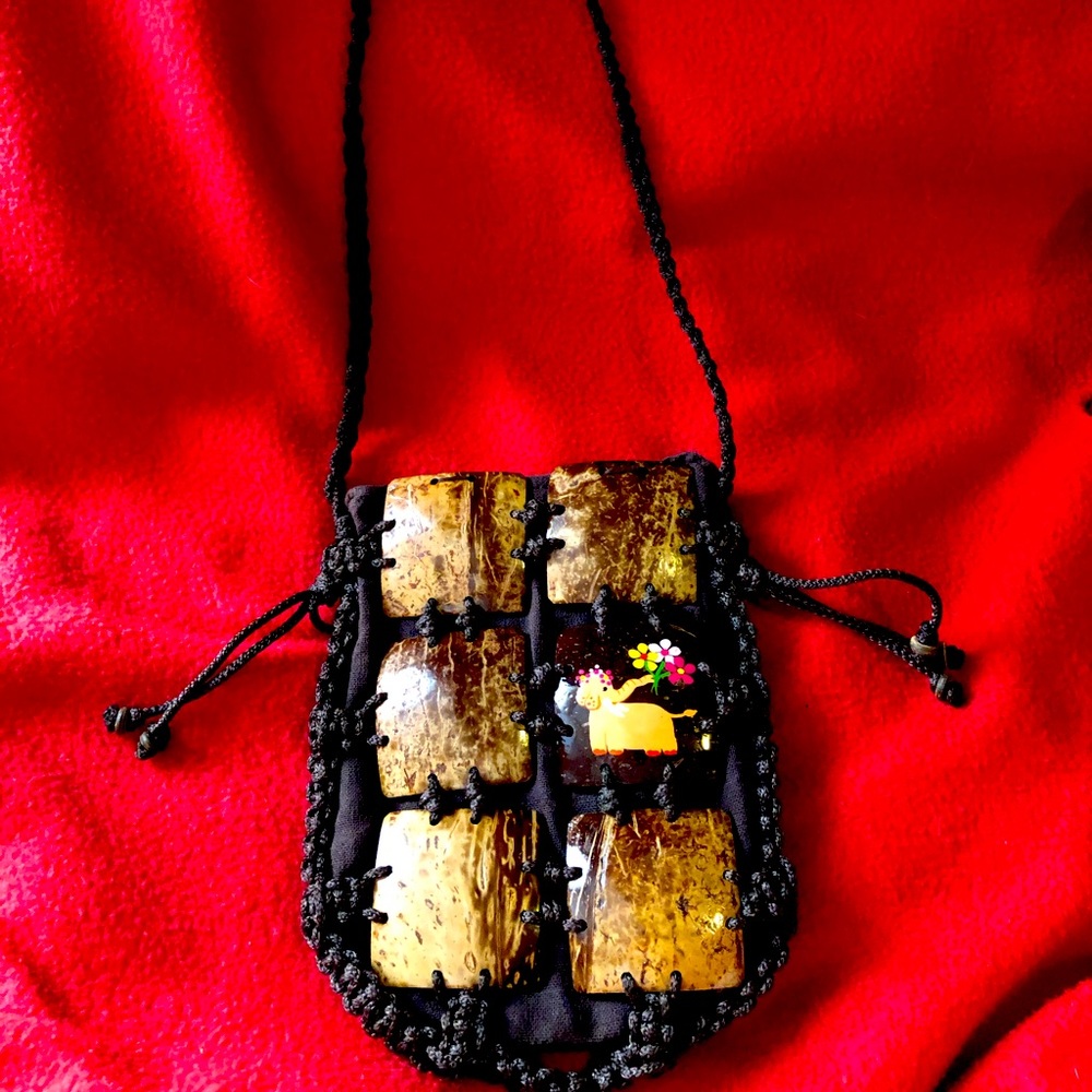 Braided unique purse Thailand.